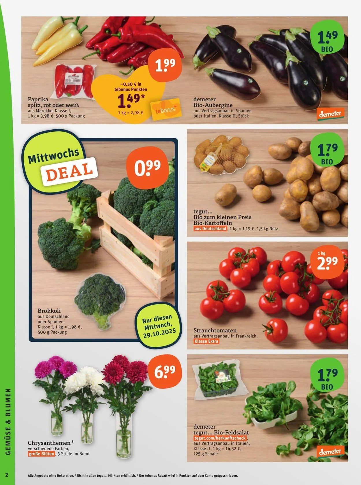 Tegut Aktueller Prospekt von 20. Oktober bis 26. Oktober 2025 - Prospekt seite 4