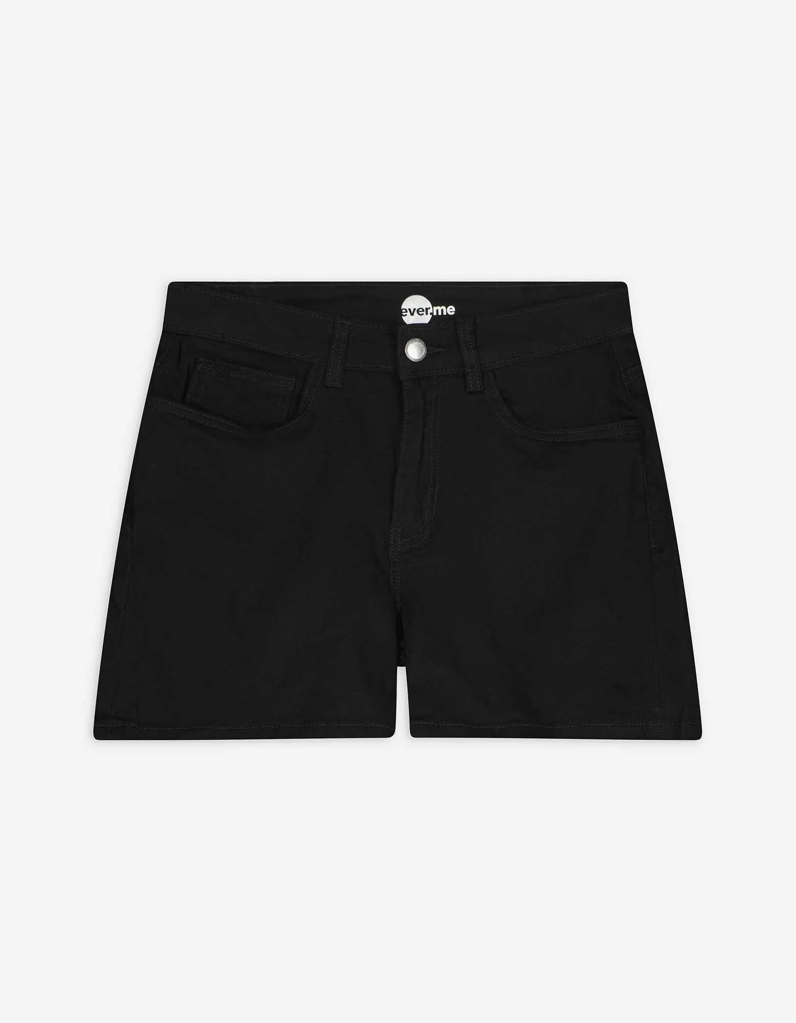 Shorts - Twill - schwarz