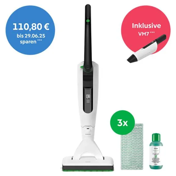 VK7 Akku-Staubsauger Super-Sommer-Set plus (U) + VM7