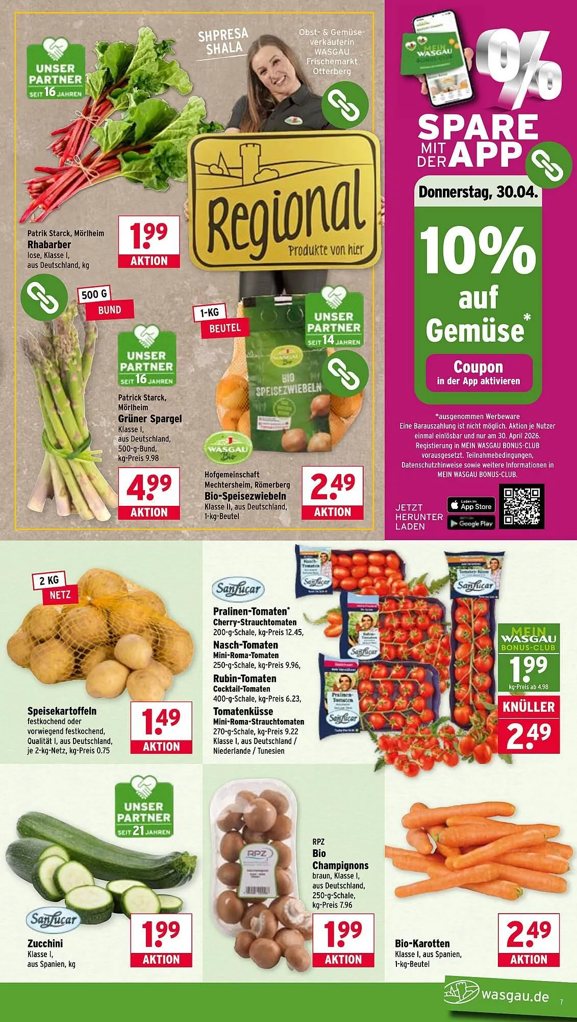 Wasgau Prospekt von 27. April bis 2. Mai 2026 - Prospekt seite 7