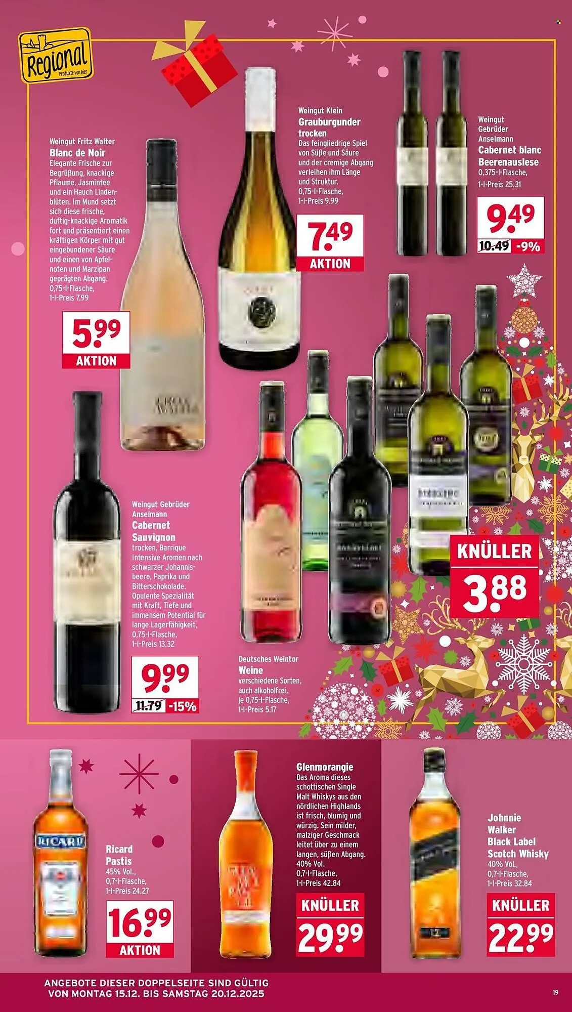 Wasgau Prospekt von 15. Dezember bis 20. Dezember 2025 - Prospekt seite 19