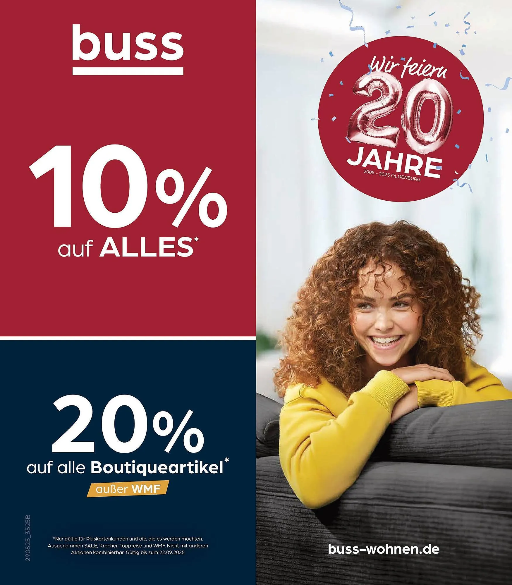 Möbel Buss Prospekt von 28. August bis 22. September 2025 - Prospekt seite 1