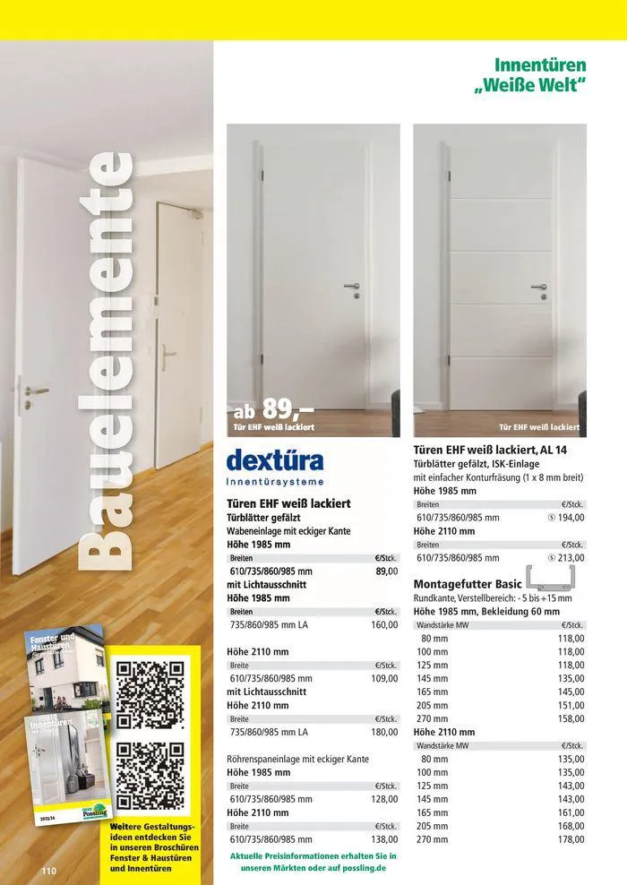 Holz-& Baukatalog 2024/25 von 27. März bis 31. Januar 2025 - Prospekt seite 110