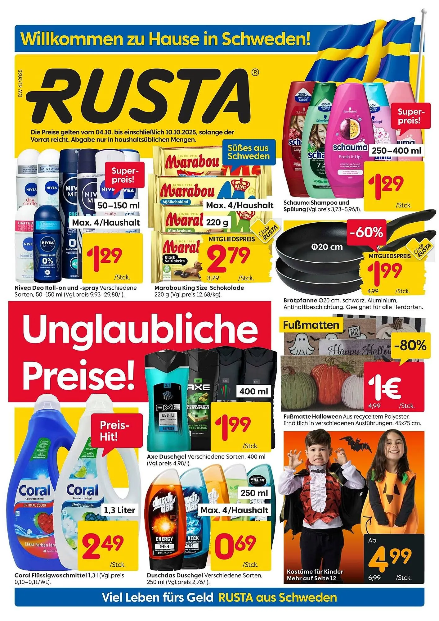 Rusta Prospekt von 4. Oktober bis 10. Oktober 2025 - Prospekt seite 1