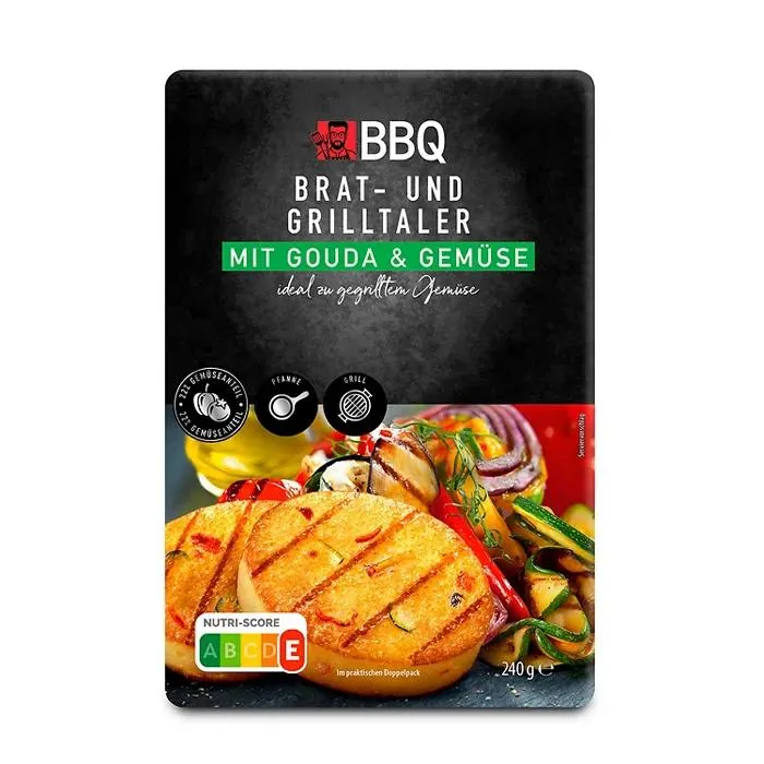 BBQ Brat- und Grillkäsetaler 240 g, Gemüsetaler