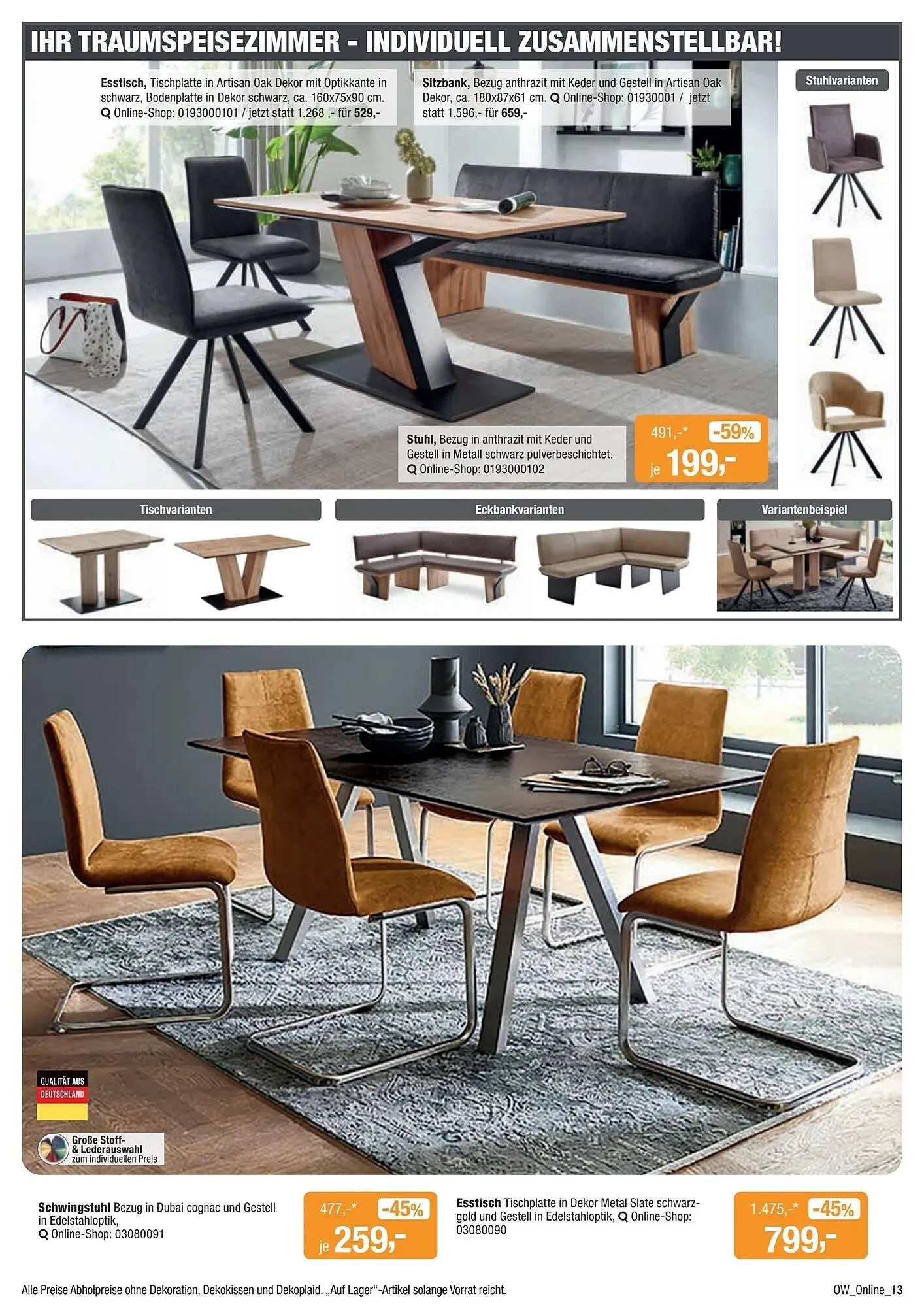 Opti Wohnwelt Prospekt von 9. Dezember bis 19. Dezember 2026 - Prospekt seite 13