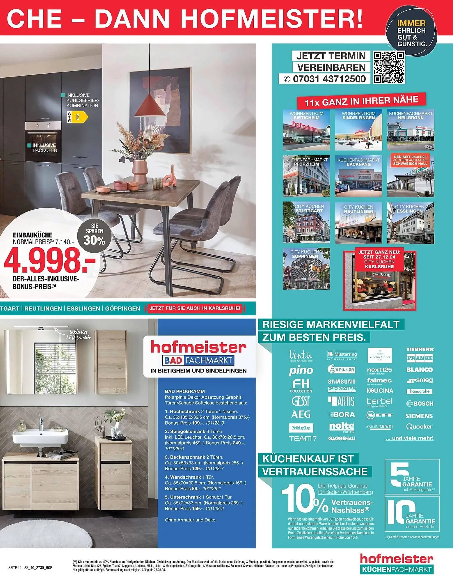 Hofmeister Prospekt von 5. März bis 25. März 2025 - Prospekt seite 11