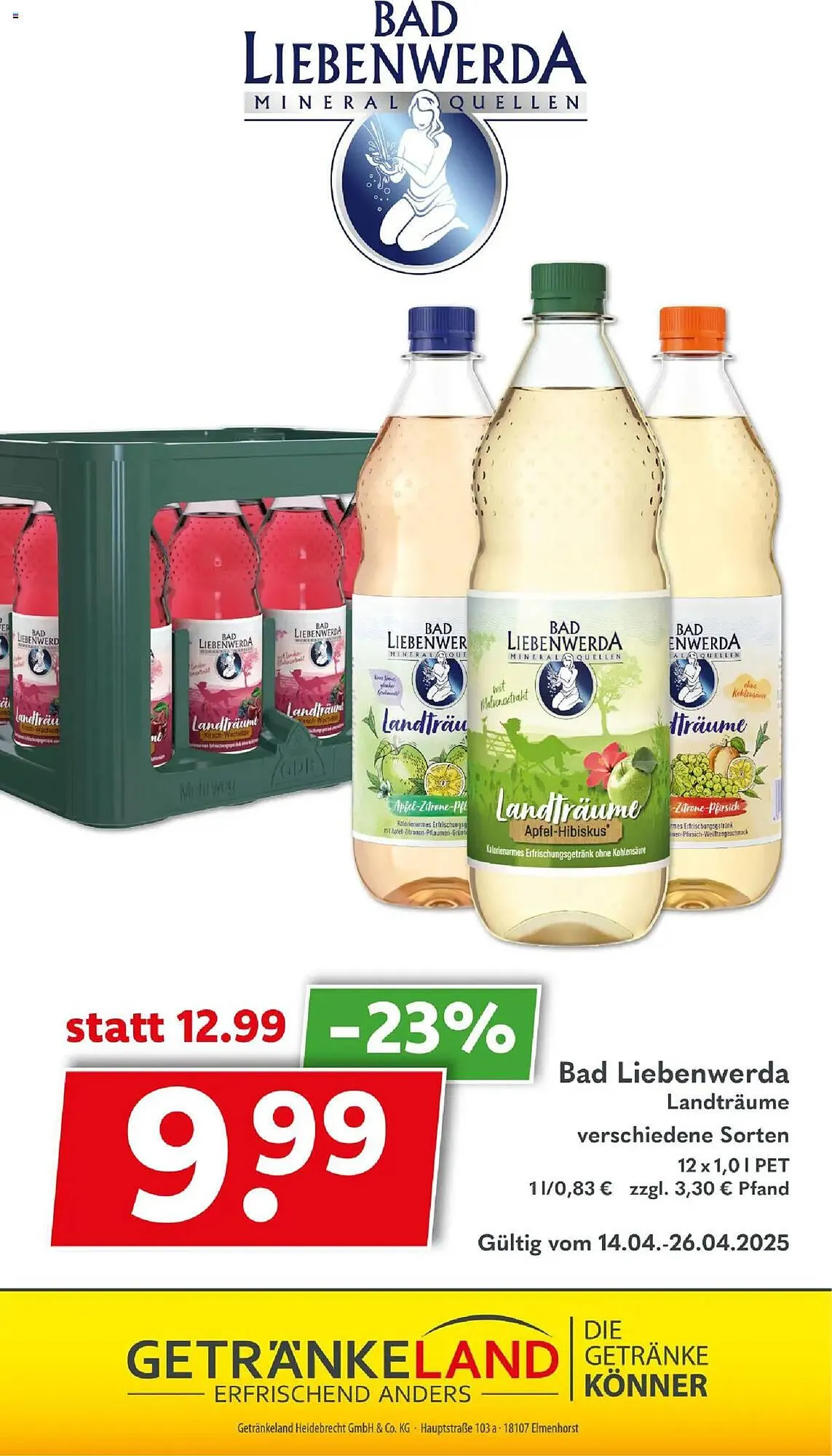 Getränkeland Prospekt von 14. April bis 26. April 2025 - Prospekt seite 18