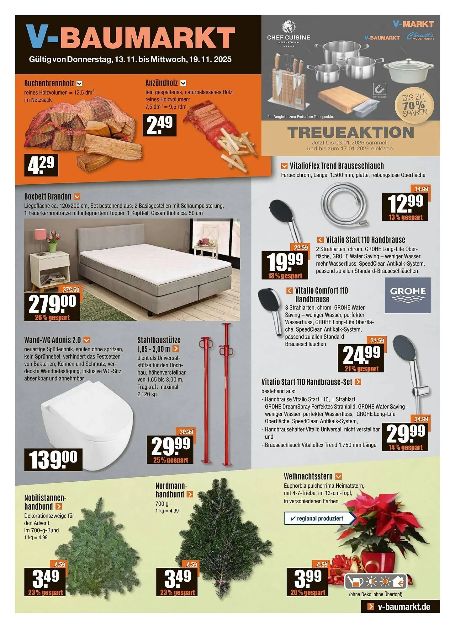 V Baumarkt Prospekt von 13. November bis 20. November 2025 - Prospekt seite 1
