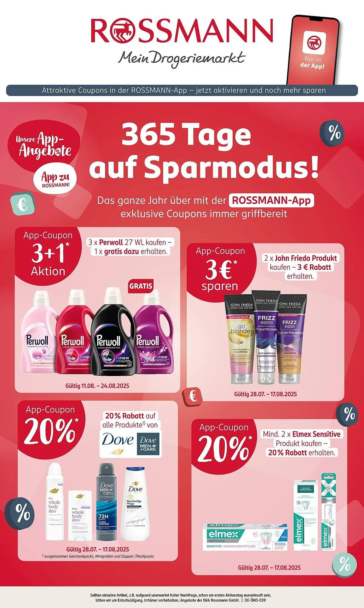 Rossmann Prospekt von 11. August bis 15. August 2025 - Prospekt seite 1