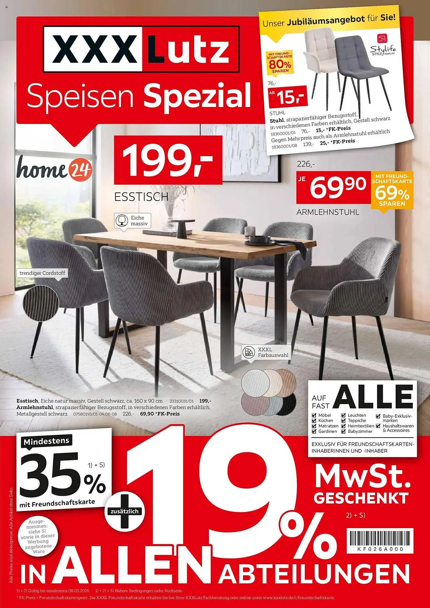 XXXLutz Prospekt von 22. Februar bis 8. März 2026 - Prospekt seite 1