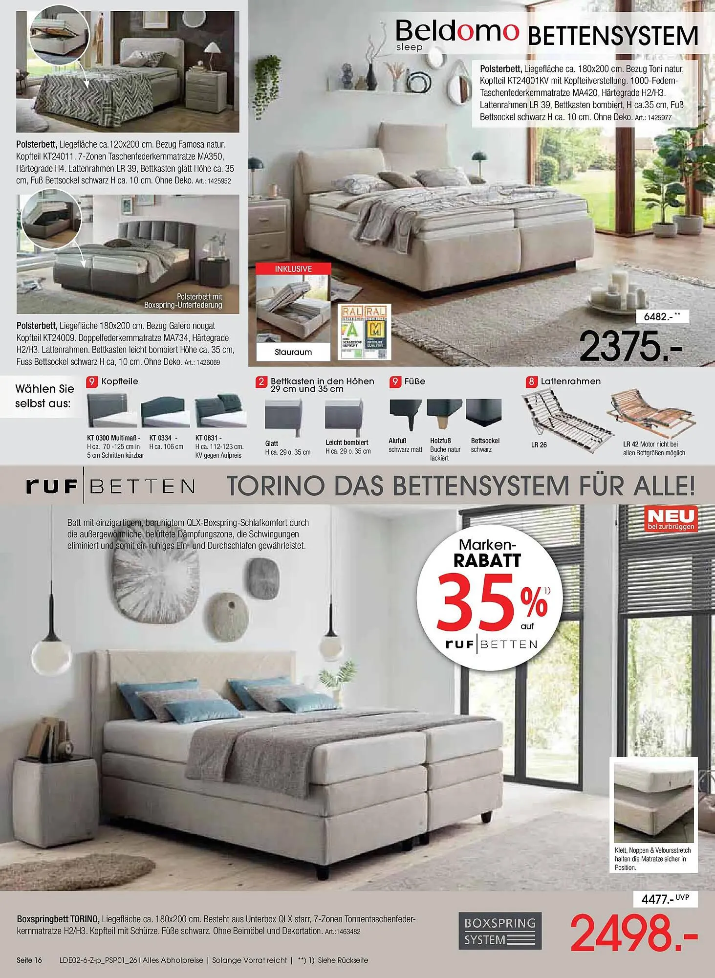 Zurbrüggen Prospekt von 20. Februar bis 28. März 2026 - Prospekt seite 16