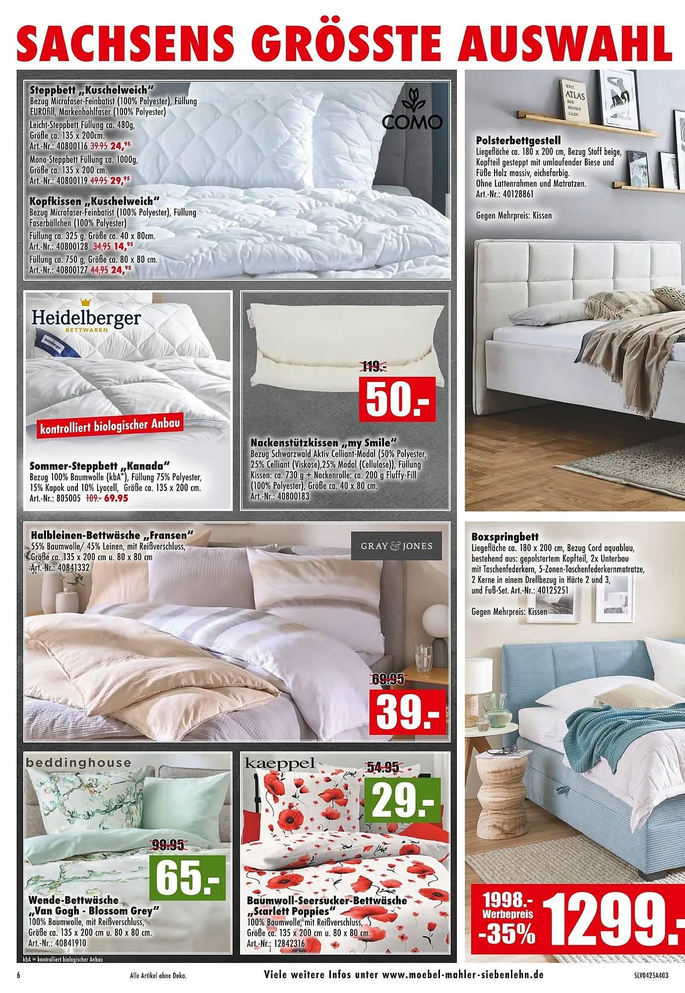 Möbel Mahler Prospekt von 26. März bis 1. April 2025 - Prospekt seite 6