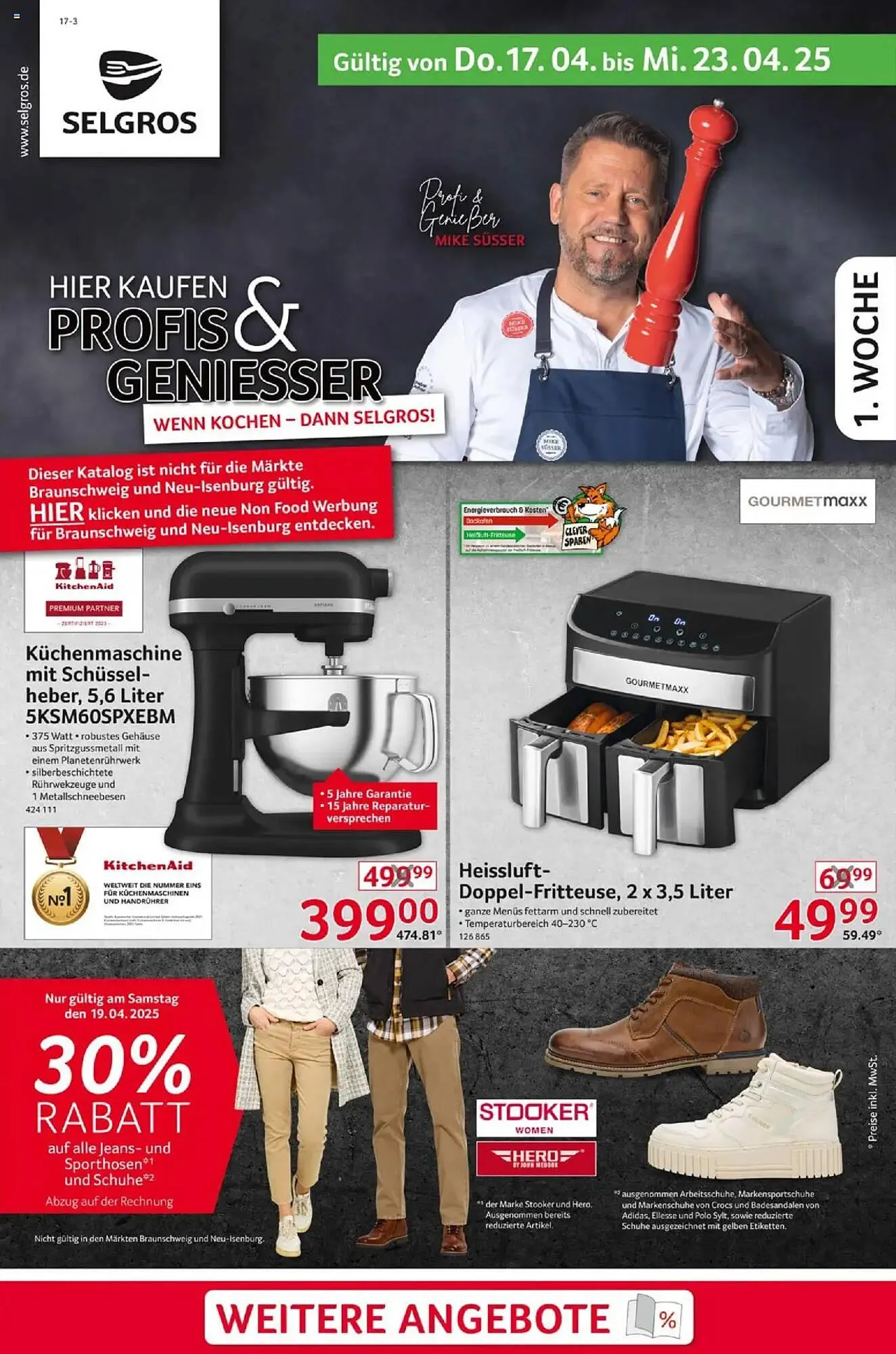 Selgros Prospekt von 17. April bis 23. April 2025 - Prospekt seite 1