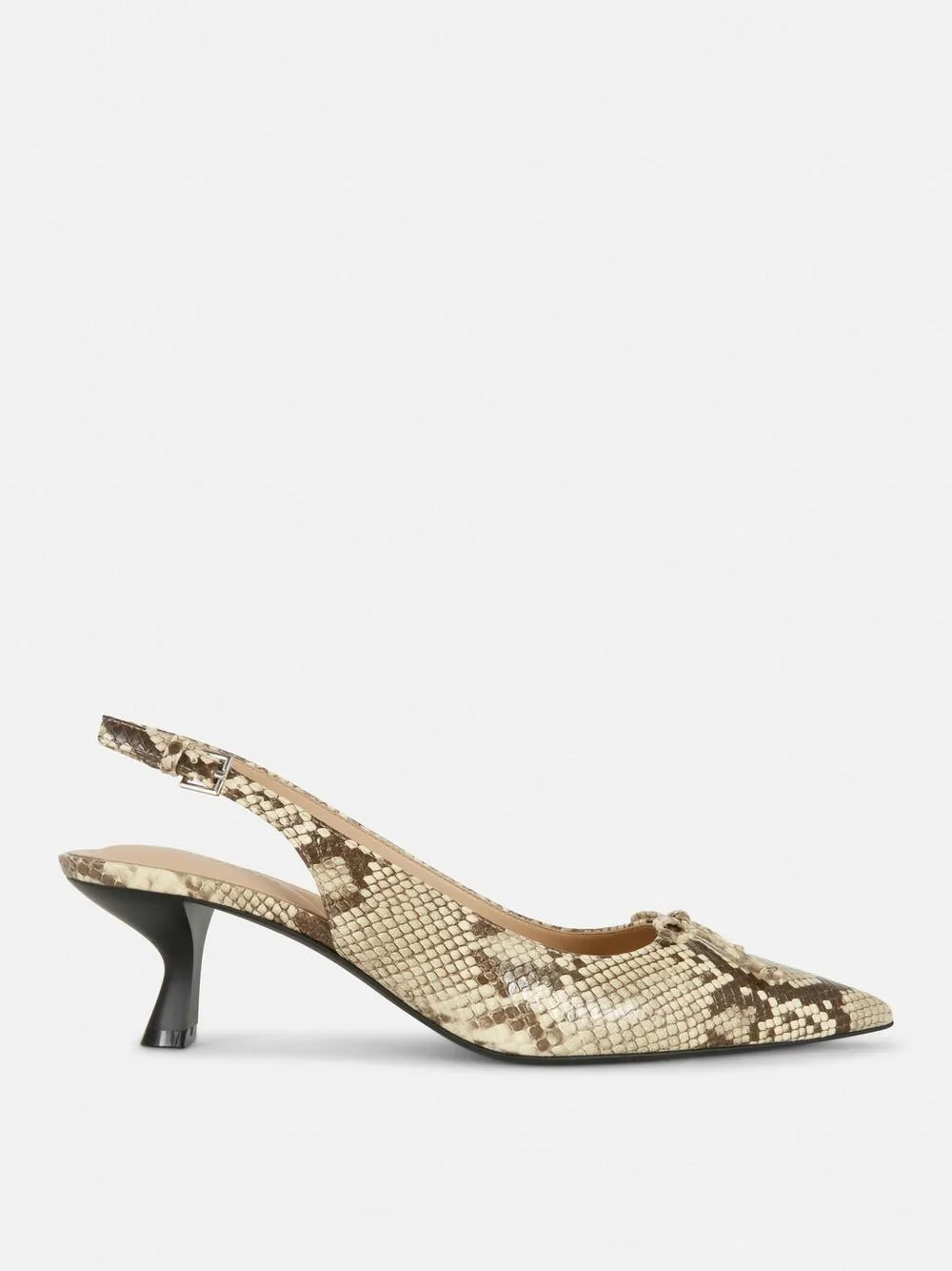 Slingback mit spitzem Absatz