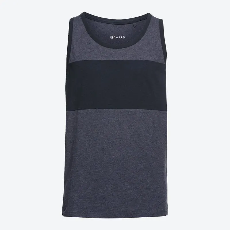 Herren-Muskelshirt in Mélange-Optik