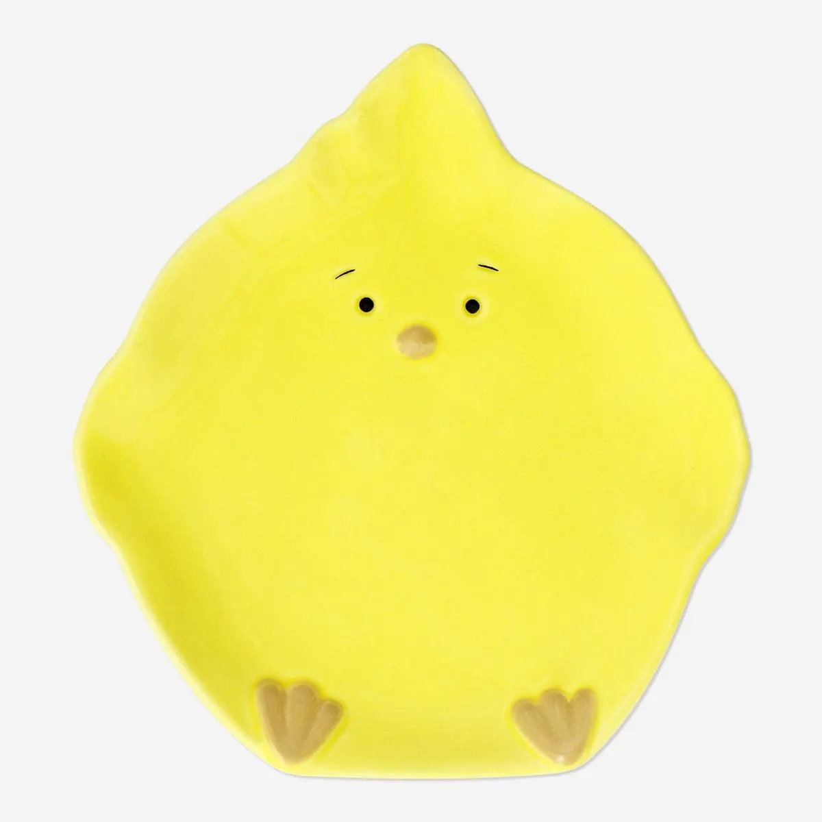 Easter chick shaped plate
