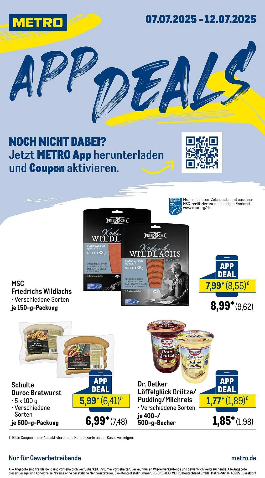 METRO Prospekt von 7. Juli bis 12. Juli 2025 - Prospekt seite 1