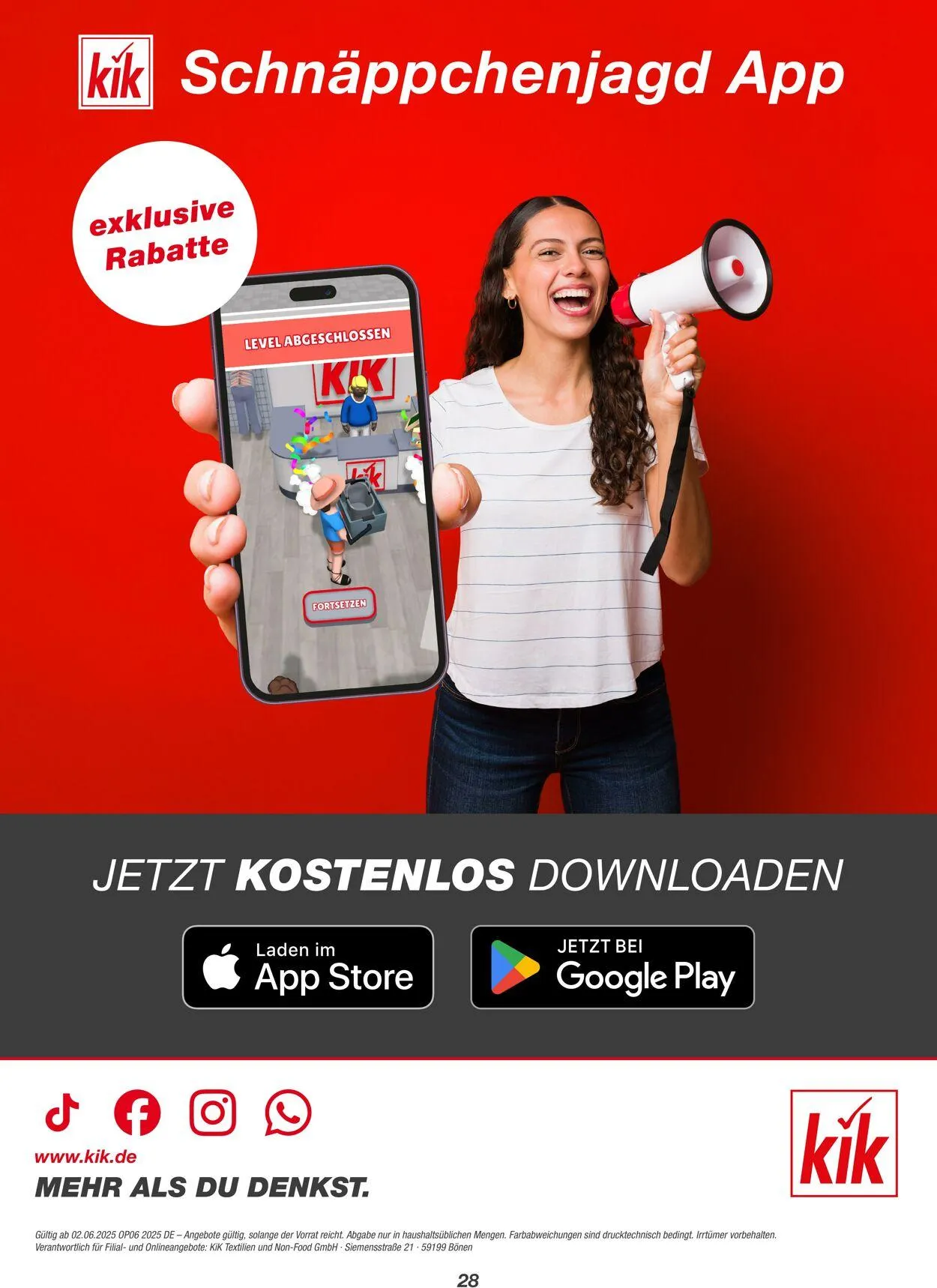 Kik Aktueller Prospekt von 30. Mai bis 13. Juni 2025 - Prospekt seite 28