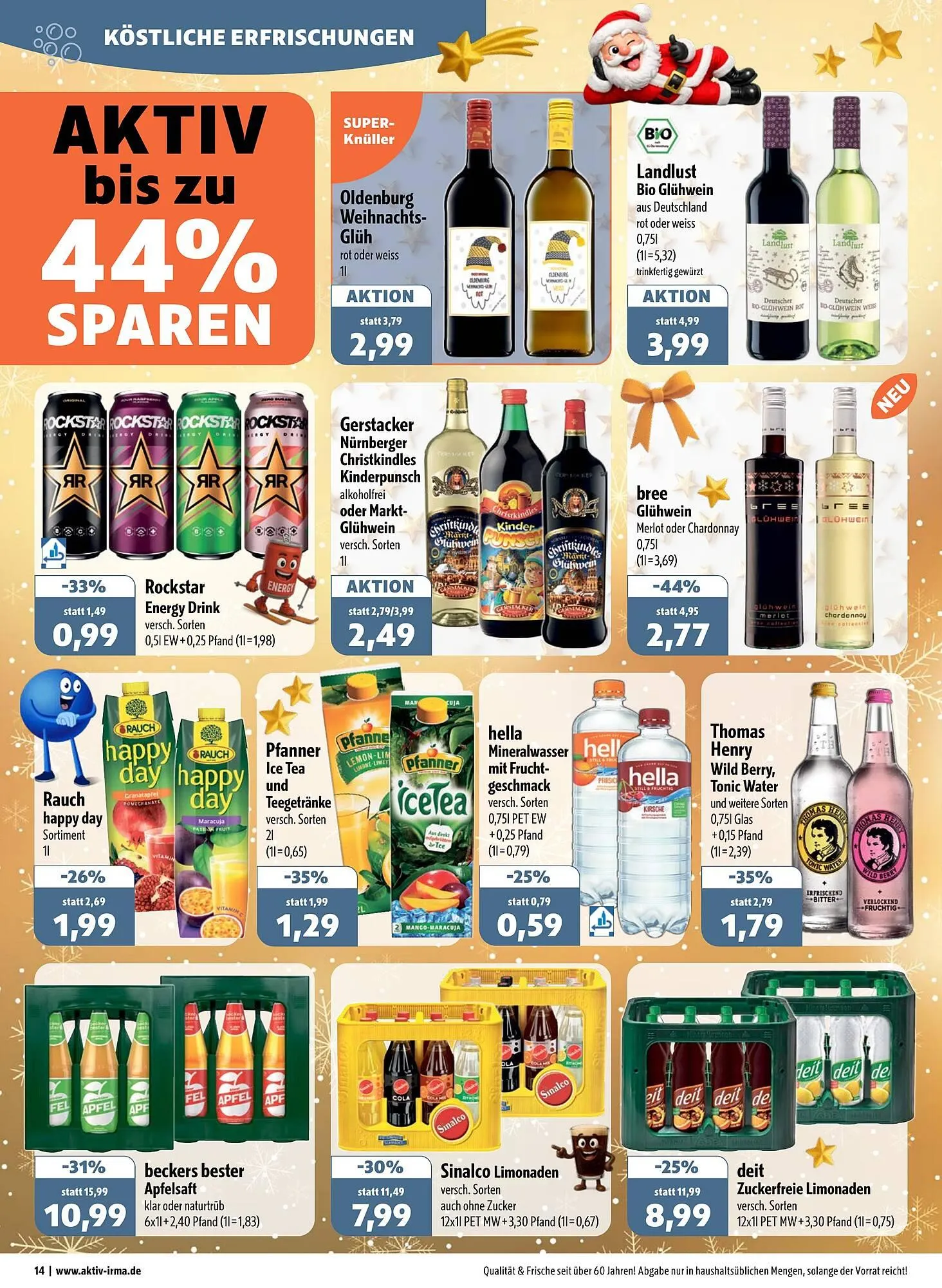 Aktiv Irma Prospekt von 22. Dezember bis 27. Dezember 2025 - Prospekt seite 14
