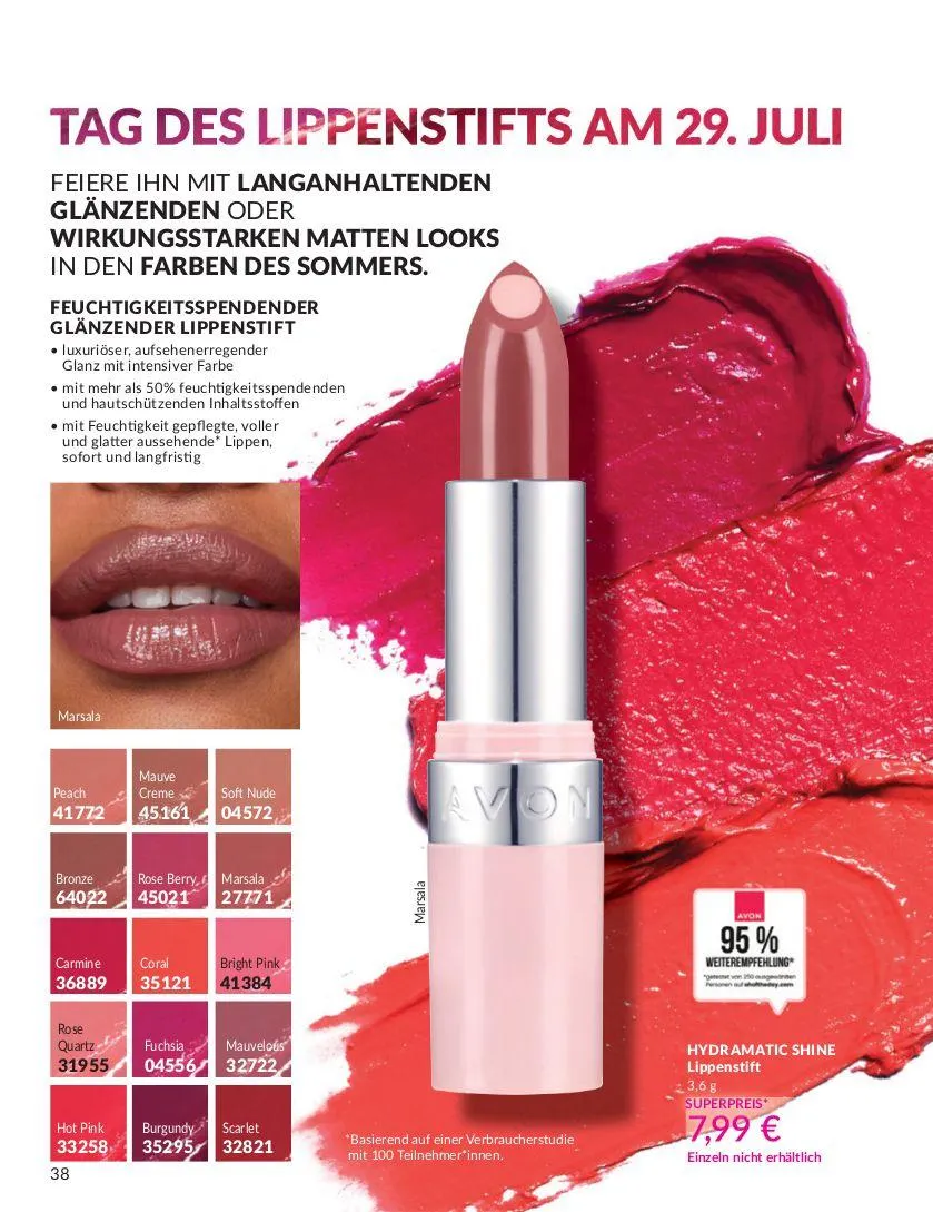 Avon Aktueller Prospekt von 9. Juli bis 23. Juli 2025 - Prospekt seite 38
