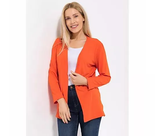 Wählen Sie Ihre Variante: IN-PRINT Cardigan 1/1-Arm offene Front leger-weit