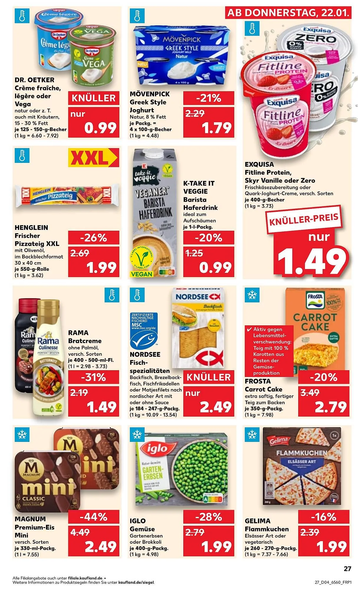 Kaufland Prospekt von 22. Januar bis 28. Januar 2026 - Prospekt seite 27