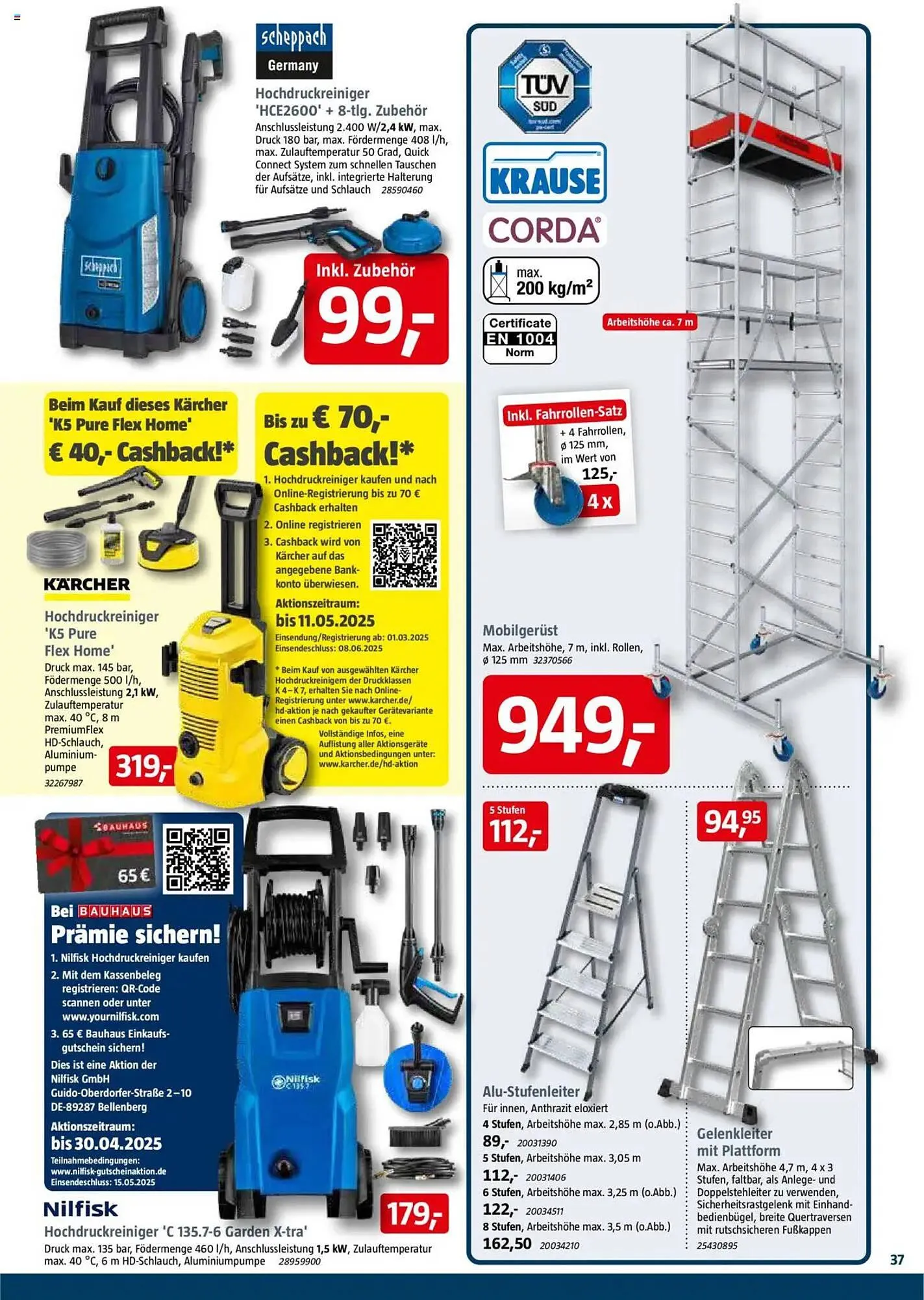 Bauhaus Prospekt von 29. März bis 3. Mai 2025 - Prospekt seite 37