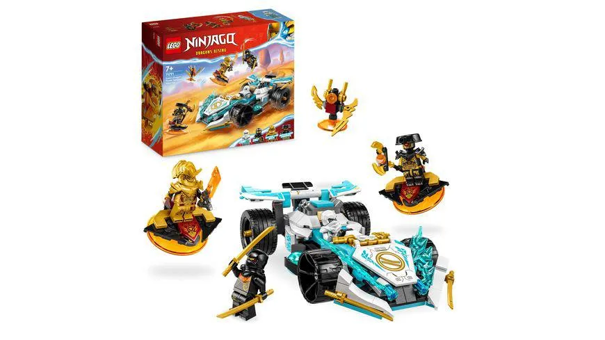 LEGO NINJAGO 71791 Zanes Drachenpower-Spinjitzu-Rennwagen, Spielzeugauto