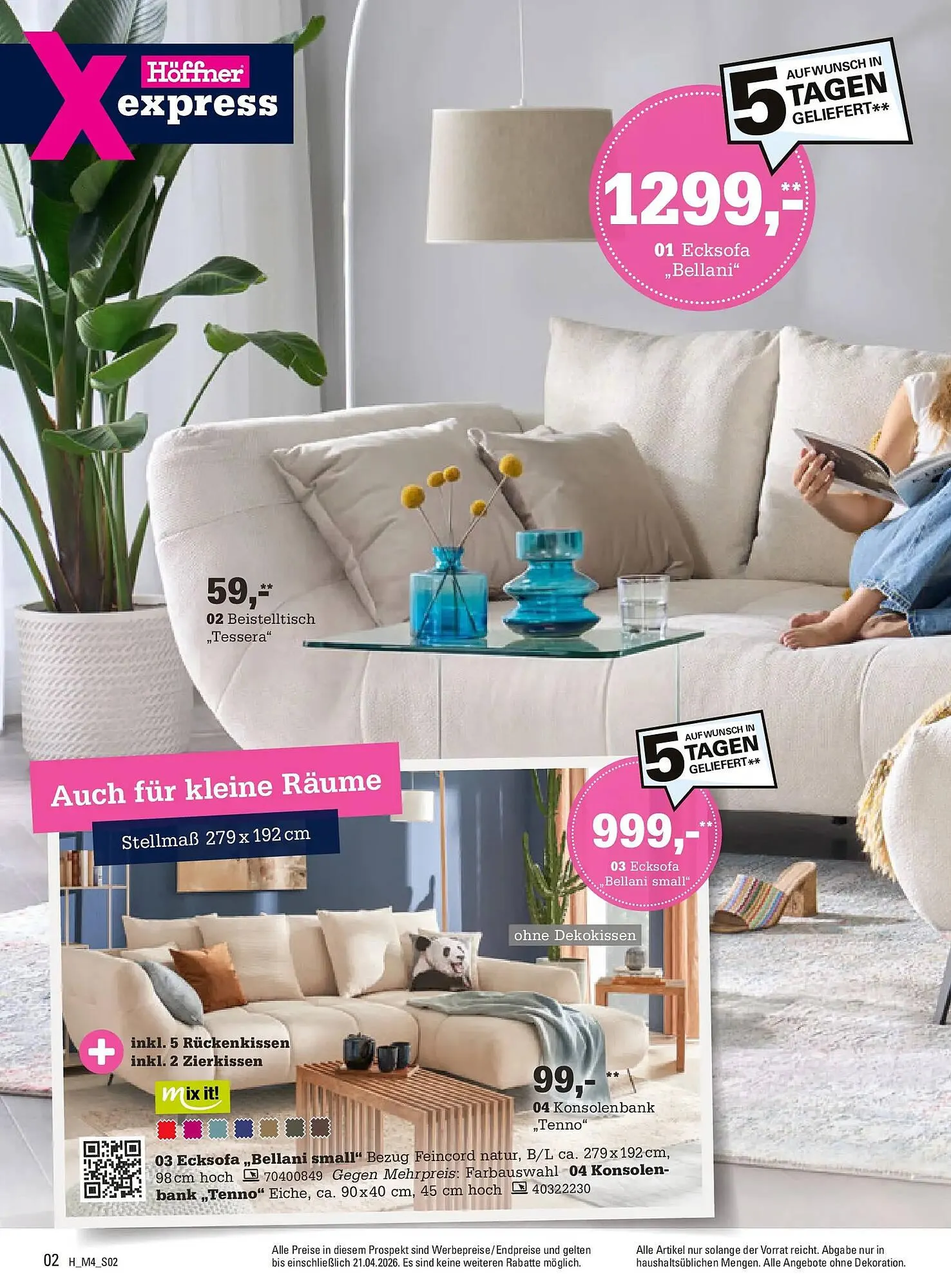 Höffner Prospekt von 31. März bis 21. April 2026 - Prospekt seite 2