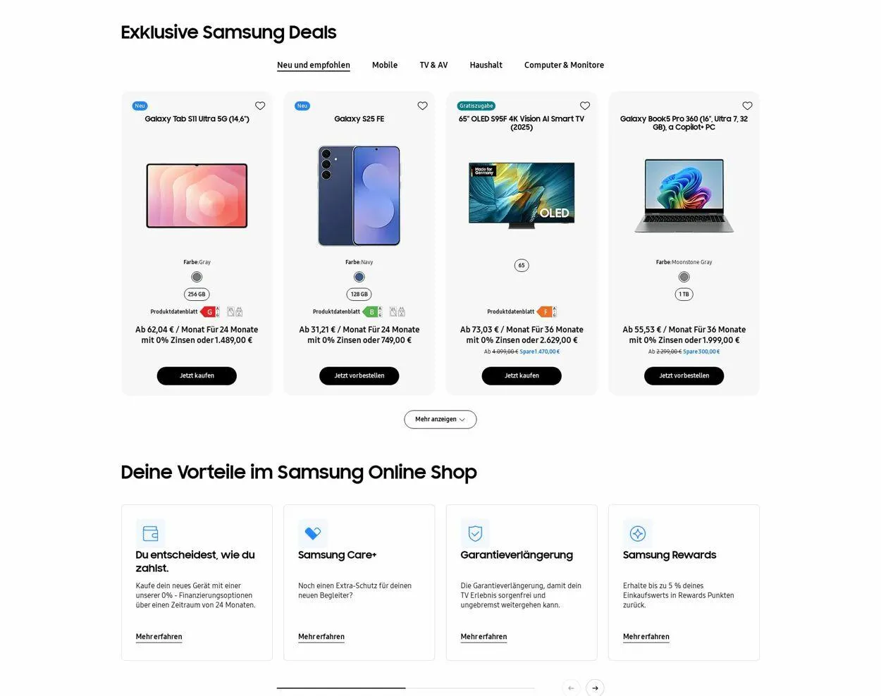 Samsung Aktueller Prospekt von 8. September bis 17. September 2025 - Prospekt seite 1