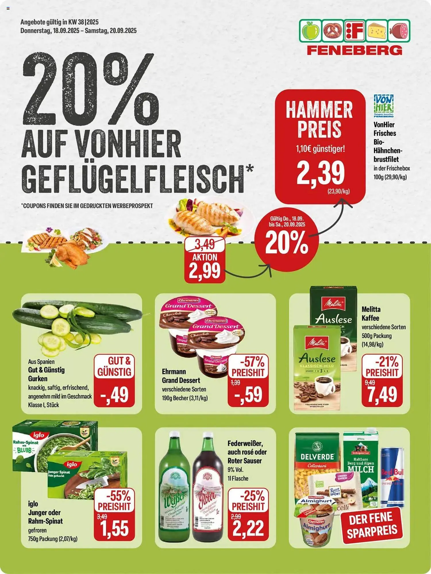 Feneberg Prospekt von 18. September bis 20. September 2025 - Prospekt seite 1