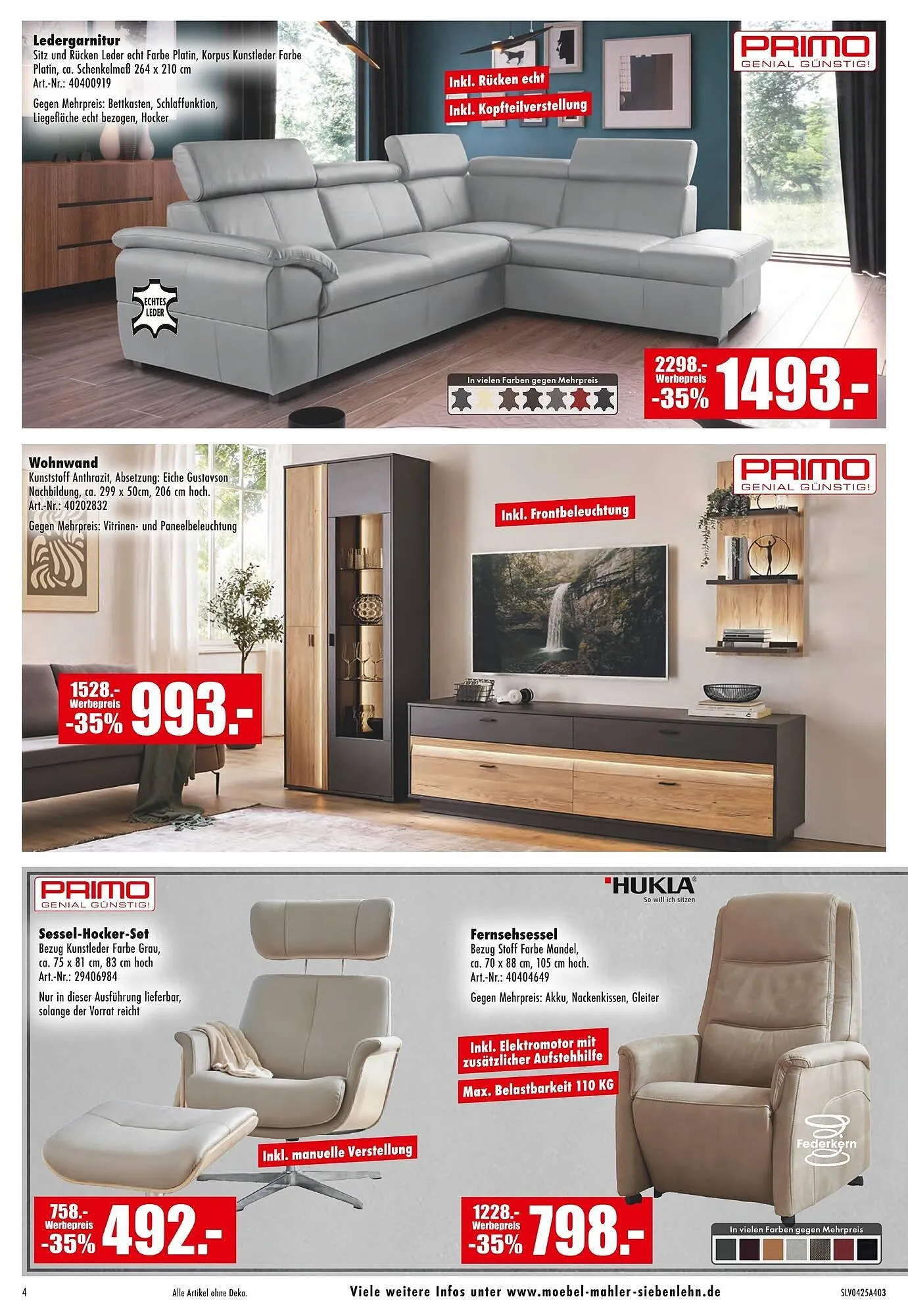 Möbel Mahler Prospekt von 26. März bis 1. April 2025 - Prospekt seite 4