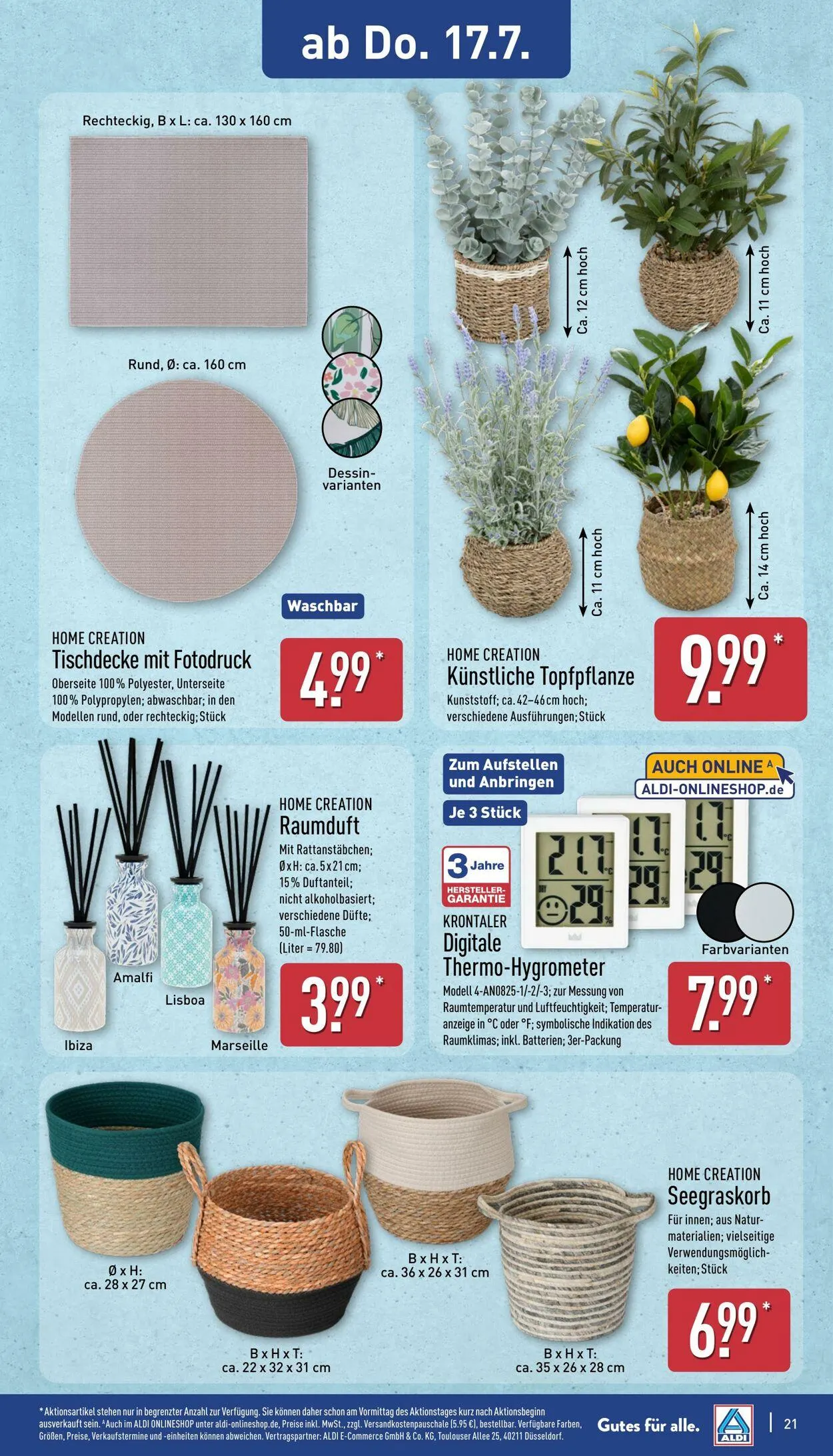 Aldi-Nord von 7. Juli bis 12. Juli 2025 - Prospekt seite 21