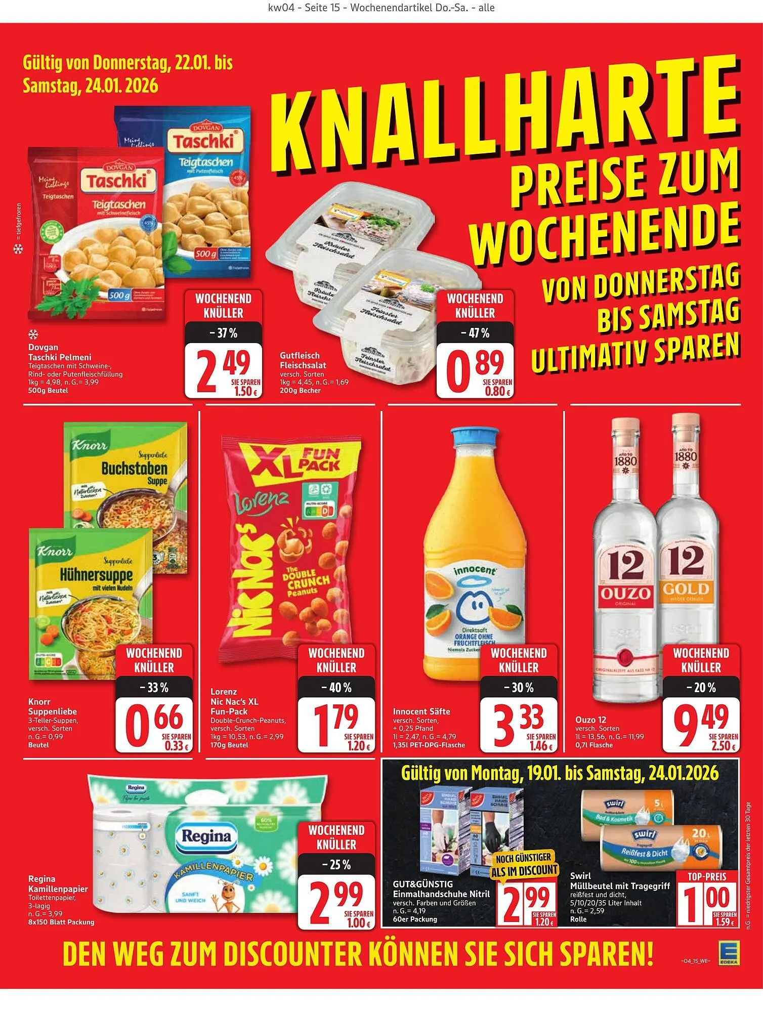Edeka Prospekt von 19. Januar bis 24. Januar 2026 - Prospekt seite 15