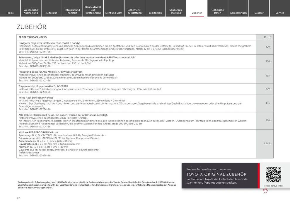 Toyota Land Cruiser von 11. Mai bis 11. Mai 2025 - Prospekt seite 27