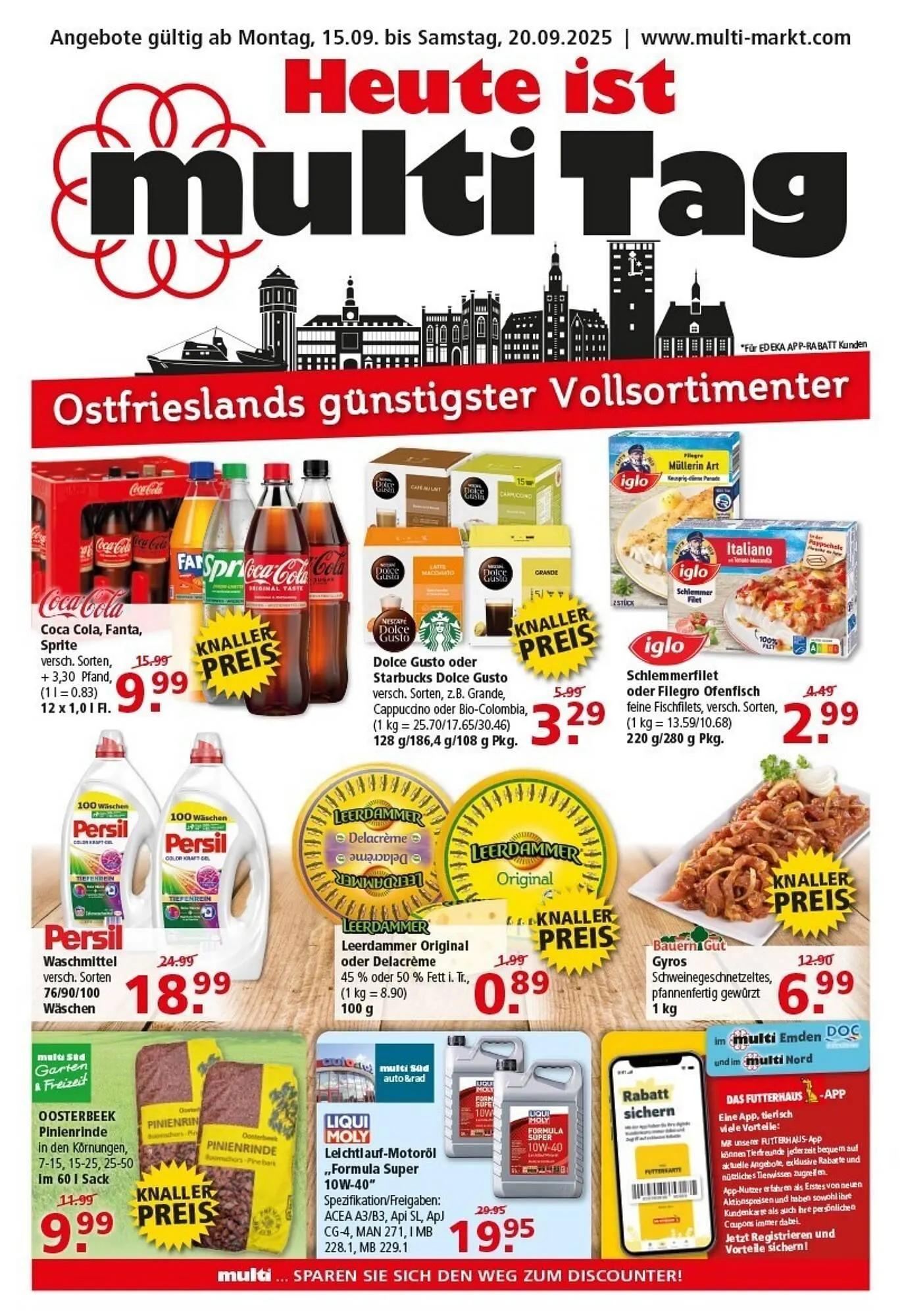 Multi Markt Prospekt von 15. September bis 20. September 2025 - Prospekt seite 1
