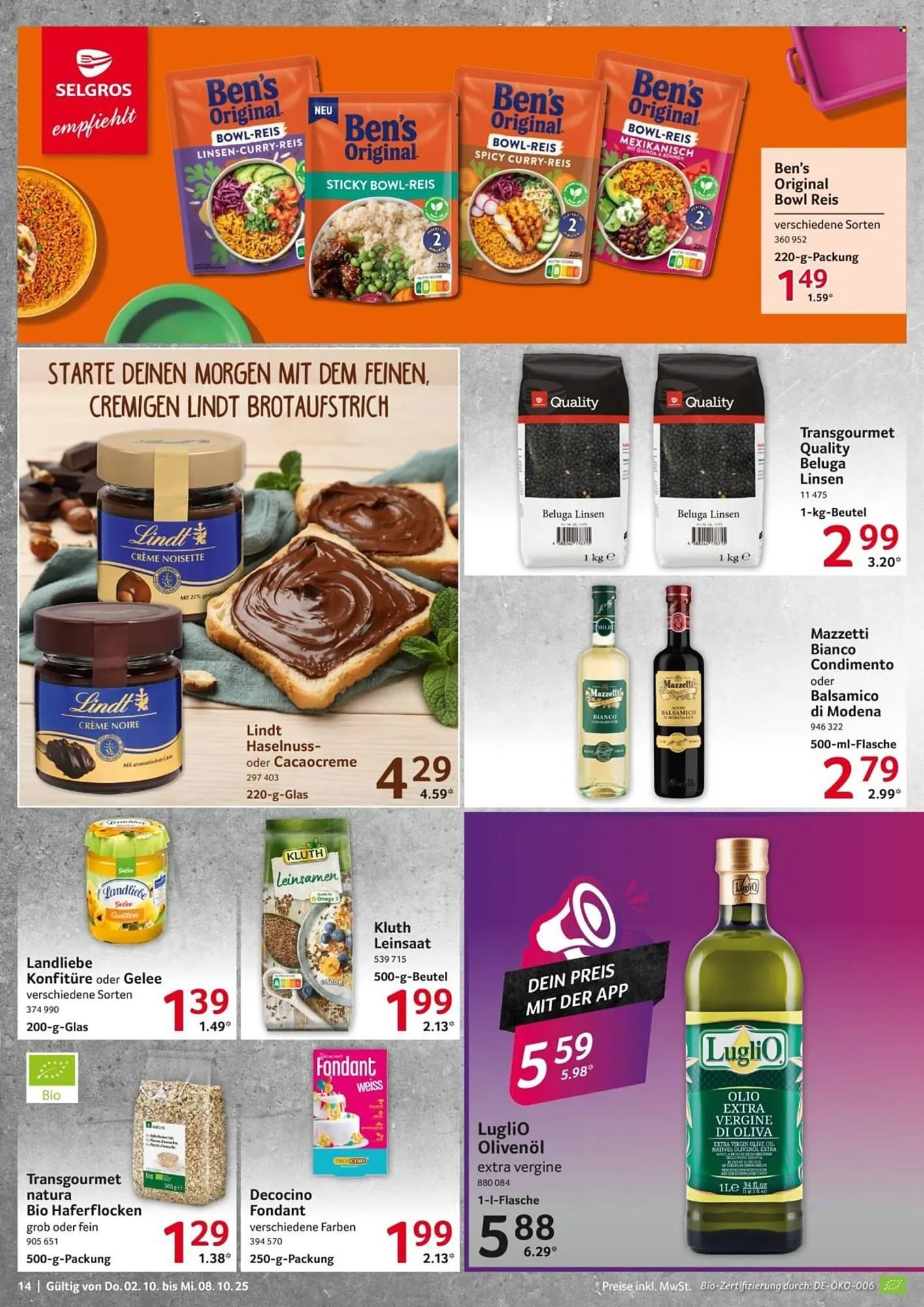 Selgros Prospekt von 2. Oktober bis 8. Oktober 2025 - Prospekt seite 14