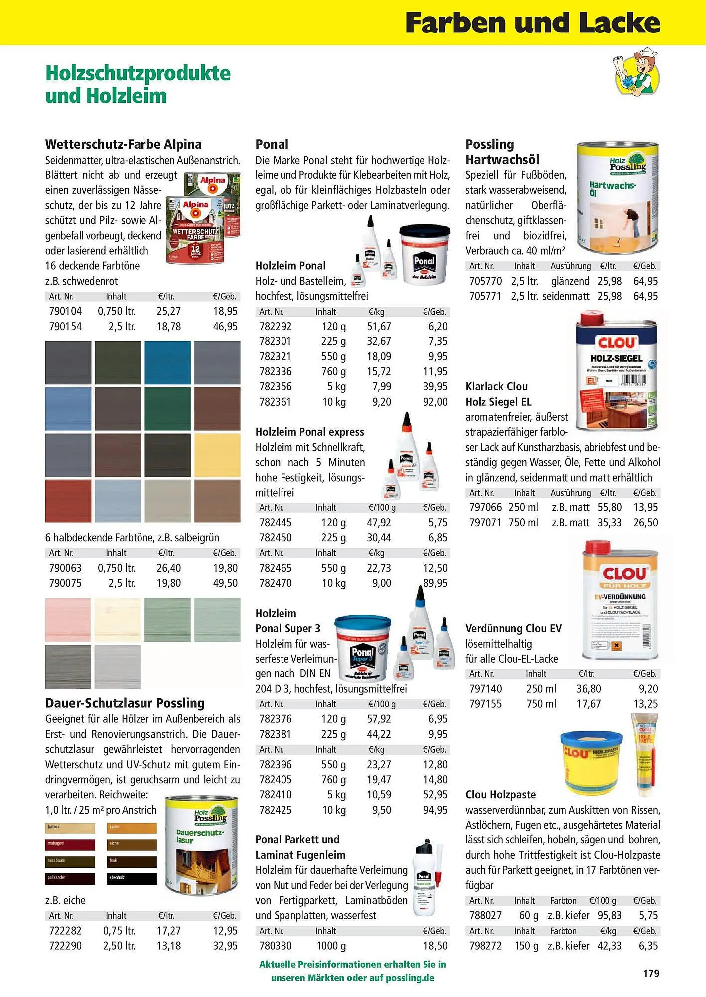 Holz Possling Prospekt von 31. März bis 30. Juni 2025 - Prospekt seite 179
