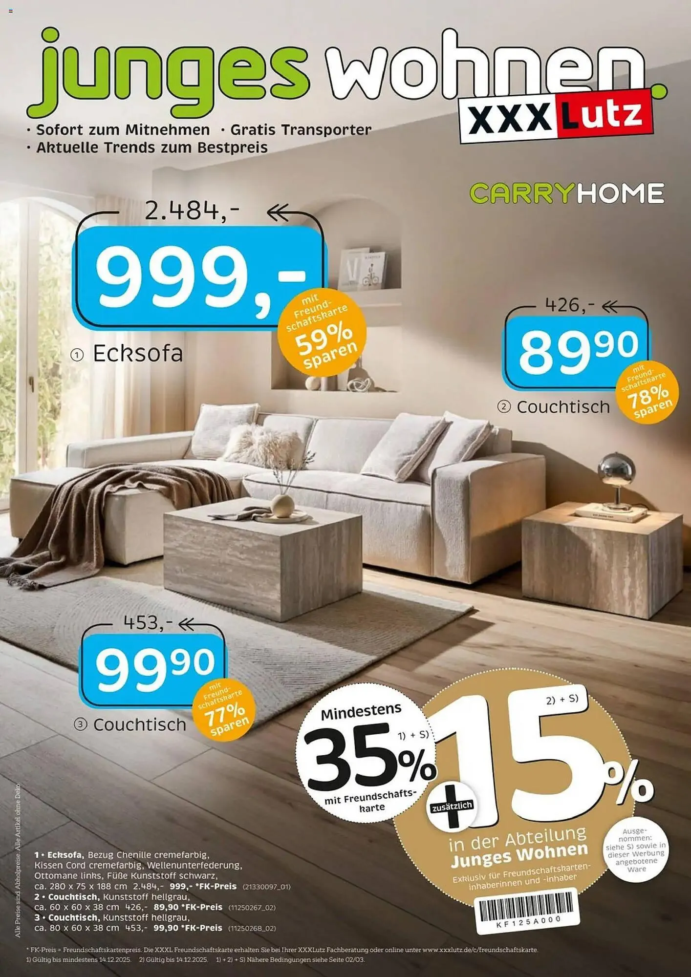 XXXLutz Prospekt von 30. November bis 14. Dezember 2025 - Prospekt seite 1