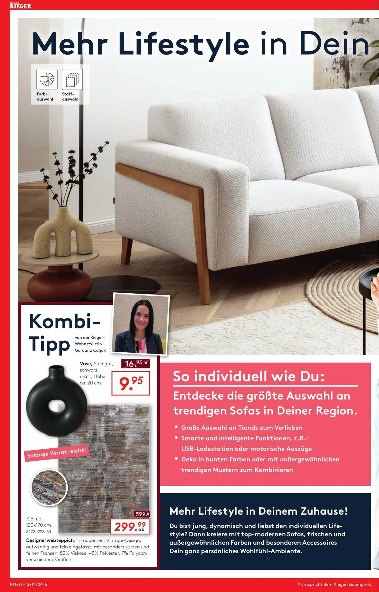 Möbel Rieger Aktueller Prospekt von 8. Oktober bis 22. Oktober 2025 - Prospekt seite 6