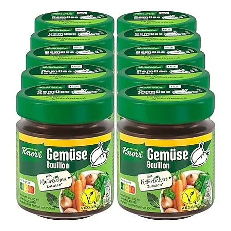 Knorr Gemüse Bouillon ergibt 6,8 L, 10er Pack