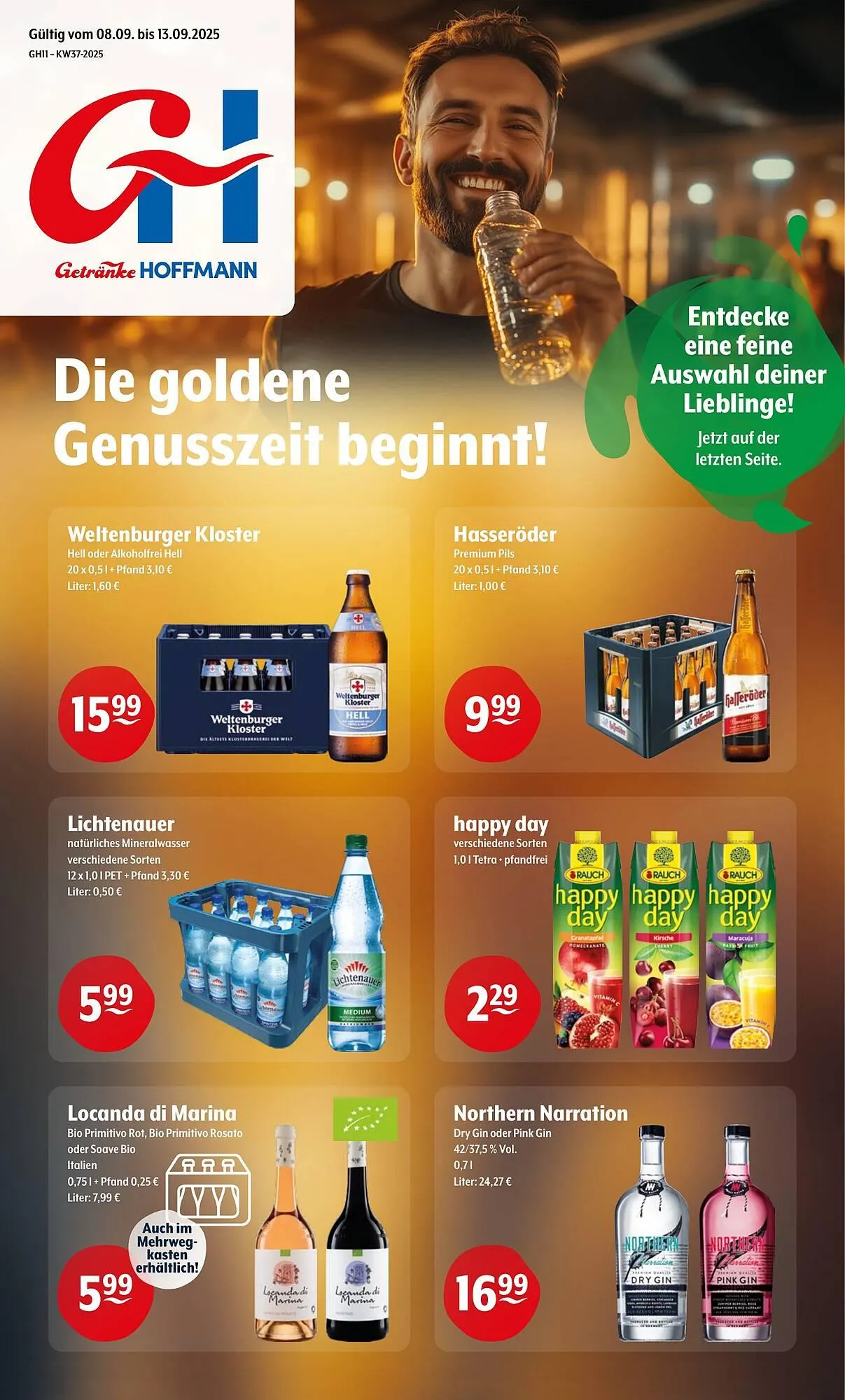 Trink und Spare Prospekt von 8. September bis 13. September 2025 - Prospekt seite 1