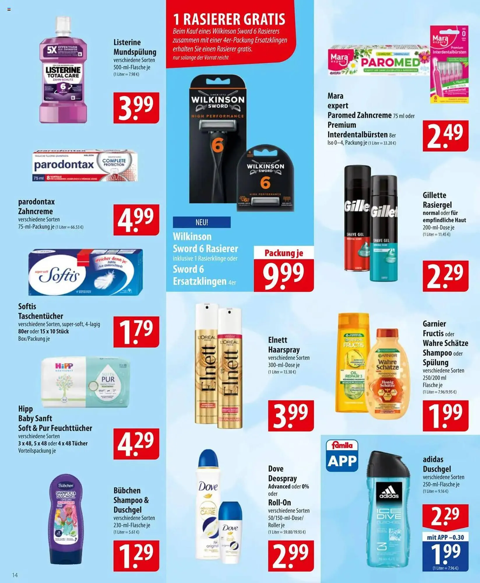 Famila Nord Ost Prospekt von 10. März bis 15. März 2025 - Prospekt seite 14