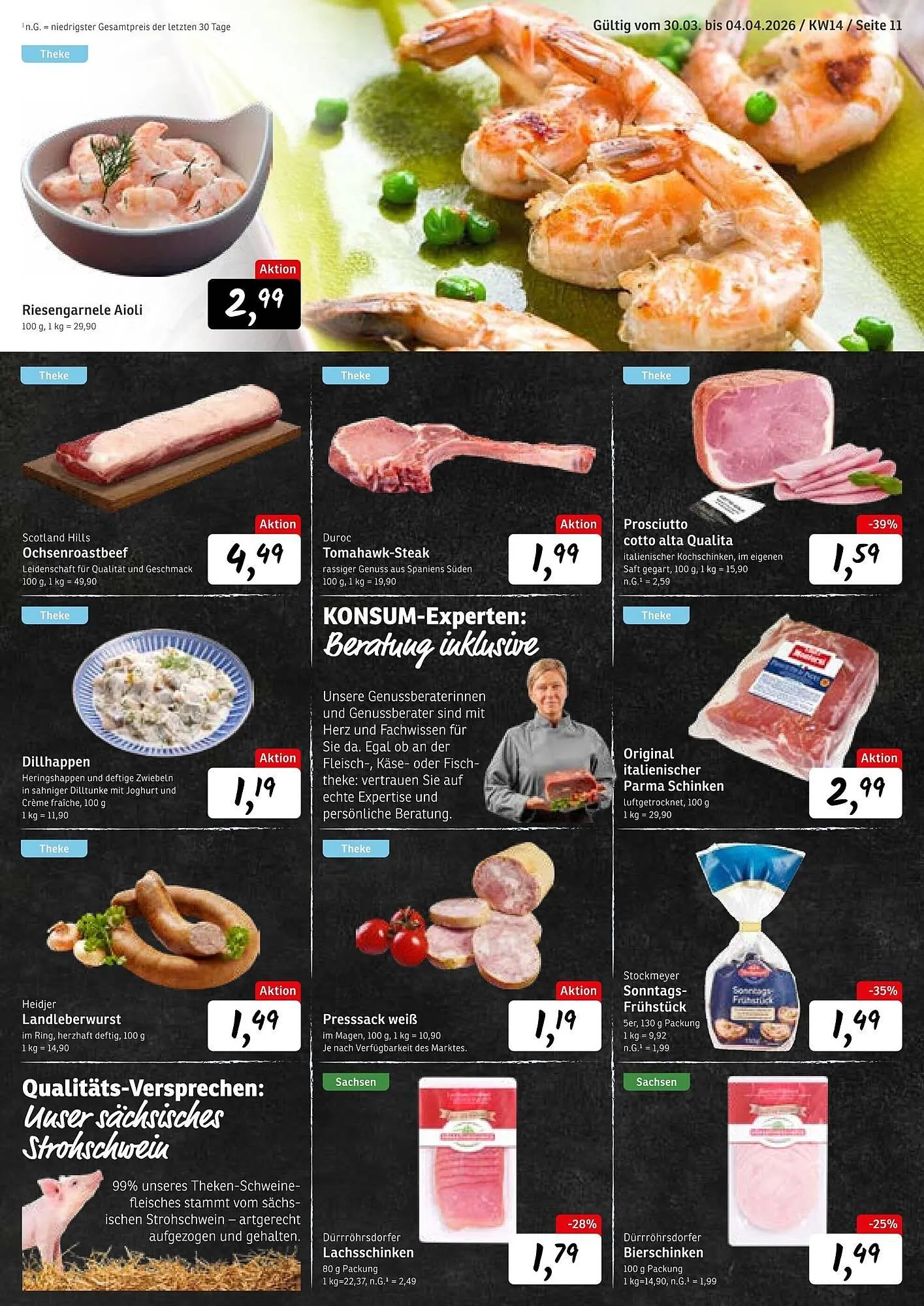 KONSUM Prospekt von 30. März bis 4. April 2026 - Prospekt seite 11