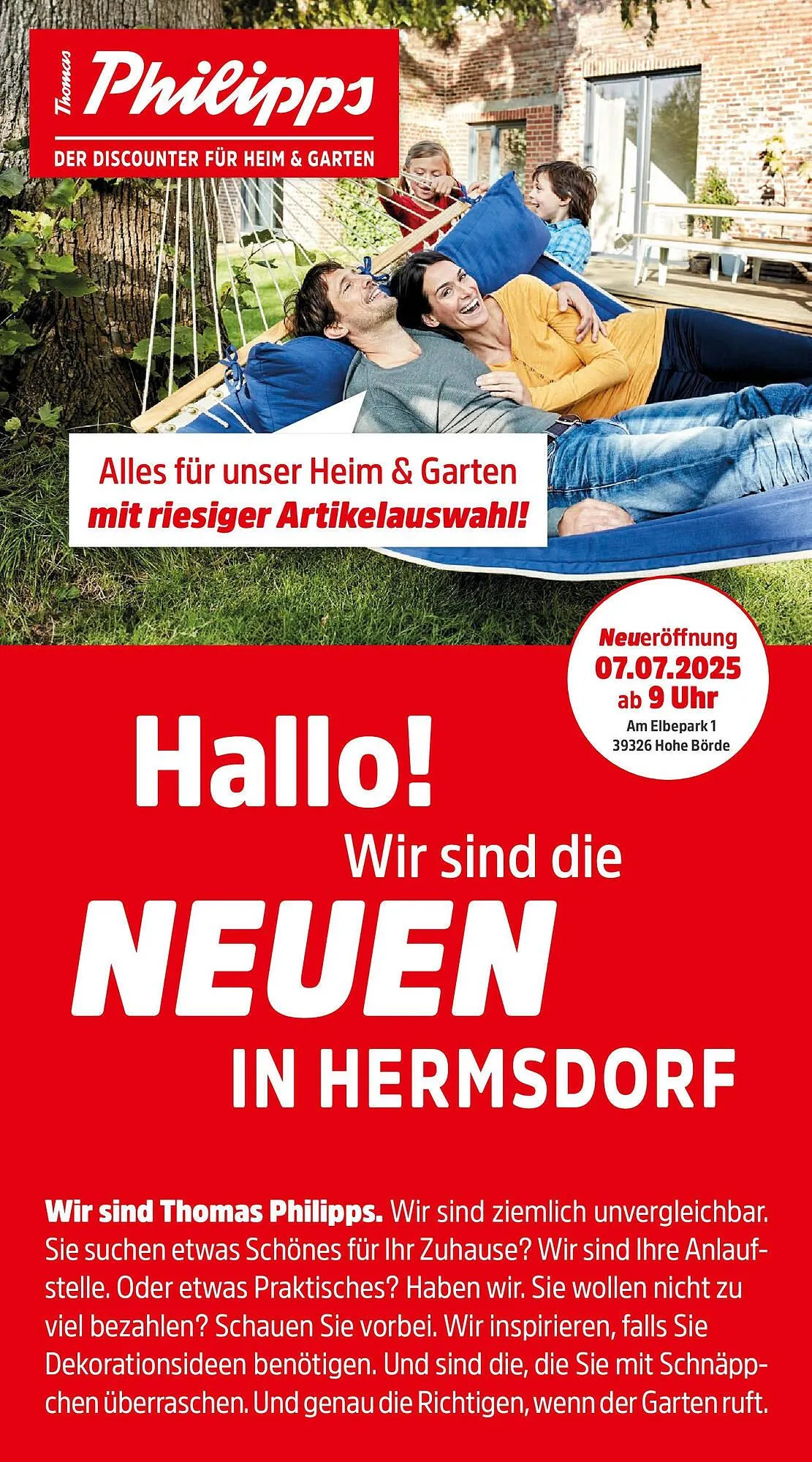 Thomas Philipps Prospekt von 6. Juli bis 12. Juli 2025 - Prospekt seite 1