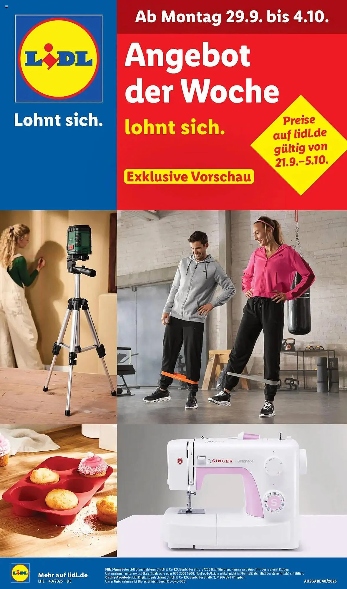 Lidl Prospekt von 29. September bis 4. Oktober 2025 - Prospekt seite 1