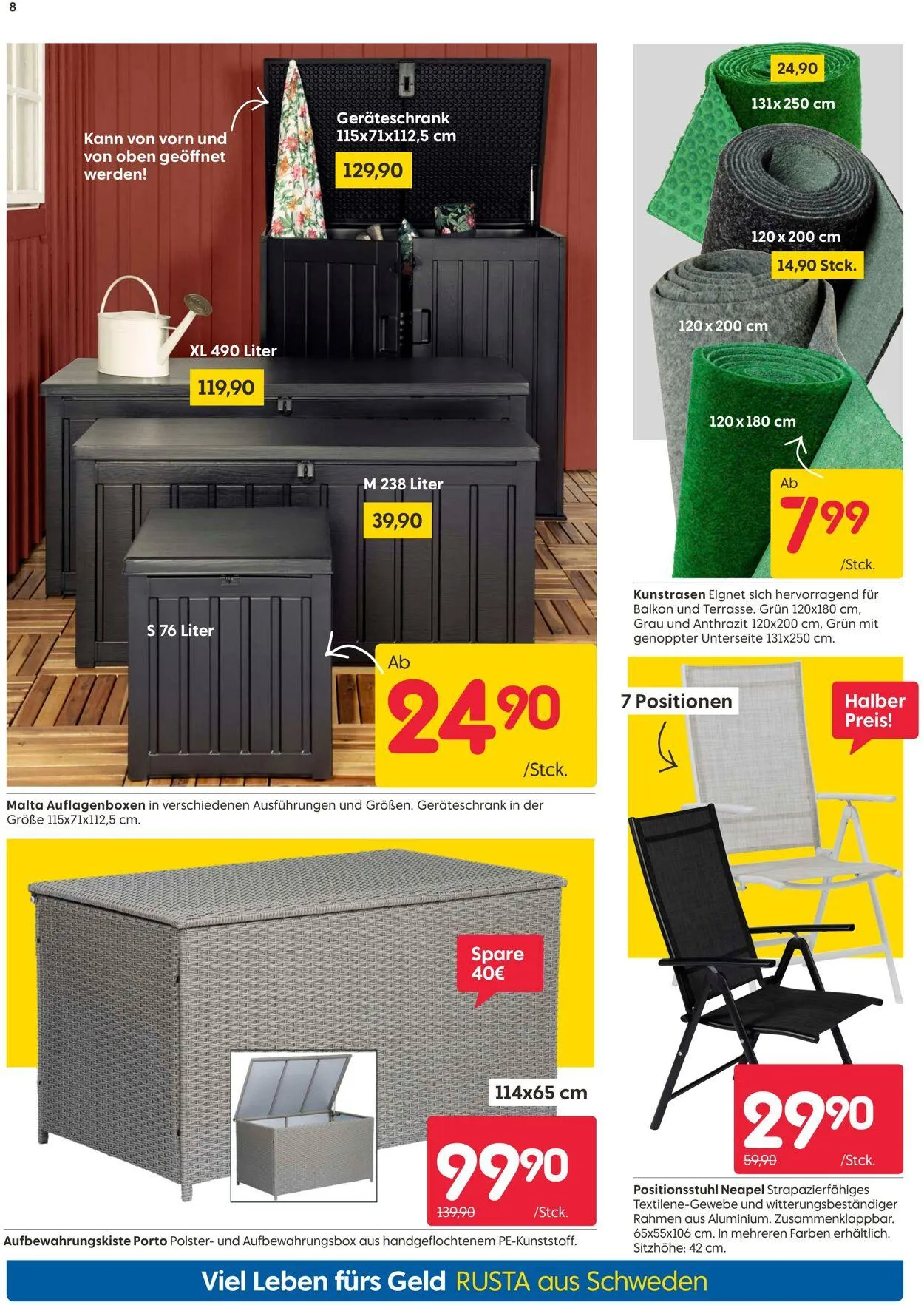 Rusta Aktueller Prospekt von 8. Mai bis 22. Mai 2025 - Prospekt seite 8