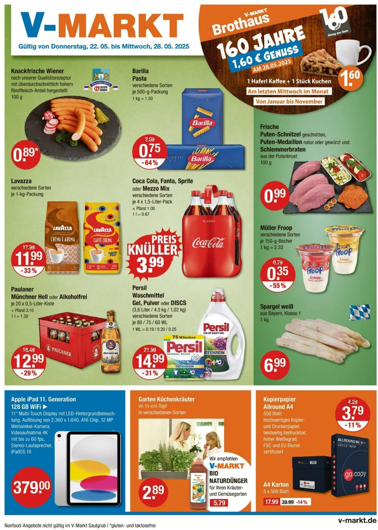 V-Markt Aktueller Prospekt von 22. Mai bis 28. Mai 2025 - Prospekt seite 1