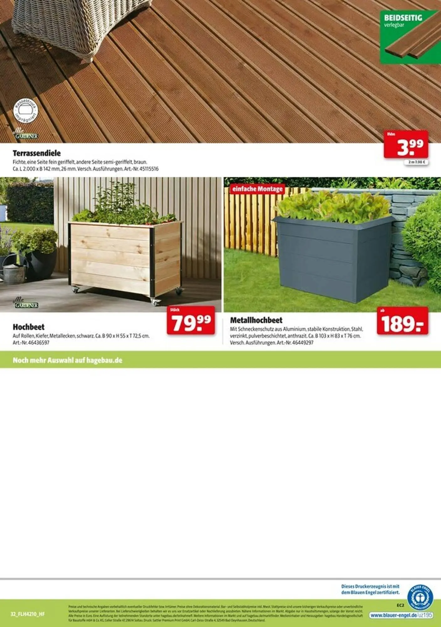 Hagebau Prospekt von 1. März bis 12. April 2025 - Prospekt seite 32